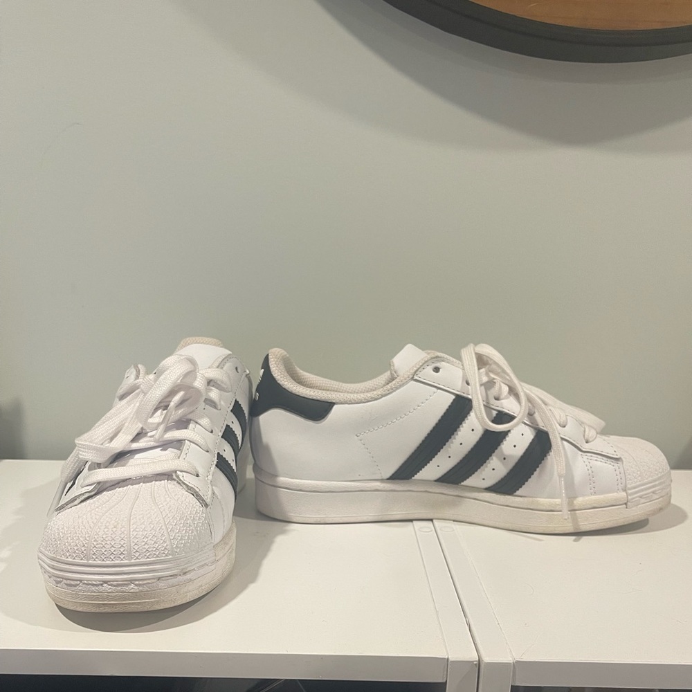 Adidas Classic White with Black Stripes Sneakers Superstar